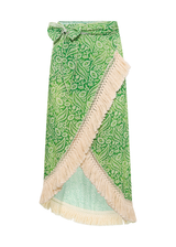 Verdana Fringe Wrap Skirt
