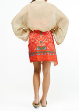 Linen Coral Dress