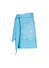 Aqua Mandala Wrap Skirt