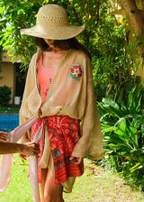 Linen Coral Dress