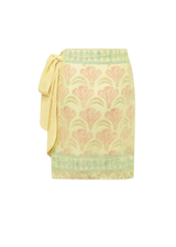 Linen Daisy Wrap Skirt