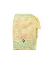 Linen Daisy Wrap Skirt