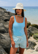 Aqua Charm Necklace