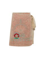 Linen Coral Wrap Skirt