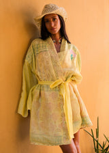 Linen Bloom Robe
