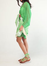 Verdana Wrap Fringed Dress
