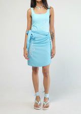 Aqua Mandala Wrap Skirt